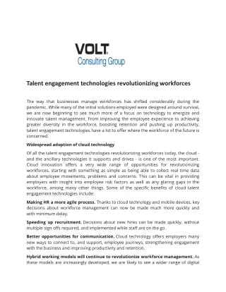 talent engagement technologies revolutionizing