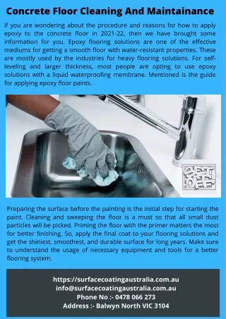 Why apply polished concrete flooring solution in 2021-22?