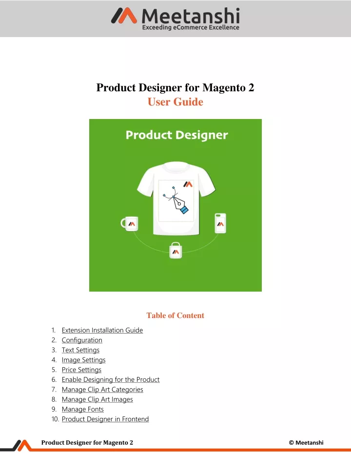 product designer for magento 2 user guide