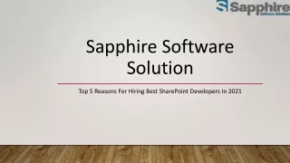 sapphire software solution