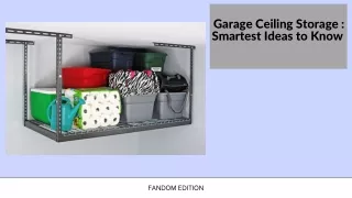 Garage Ceiling Storage  Smartest Ideas to Know