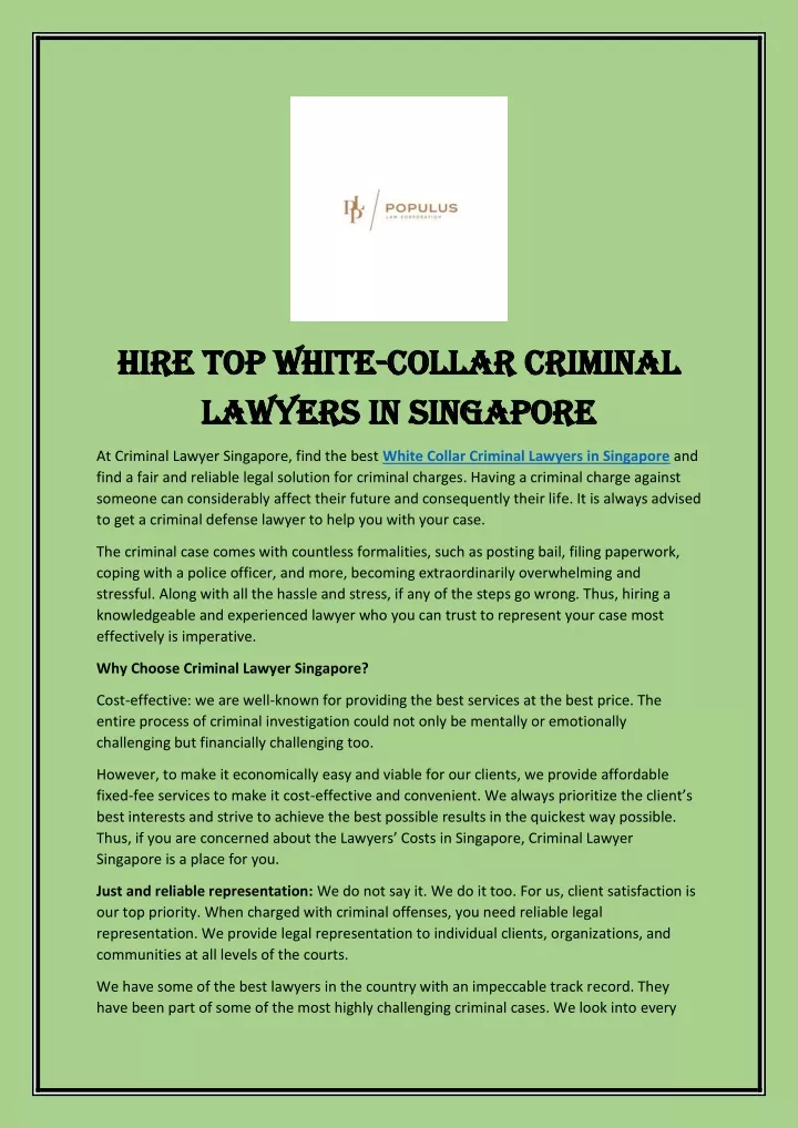 hire top white hire top white collar criminal
