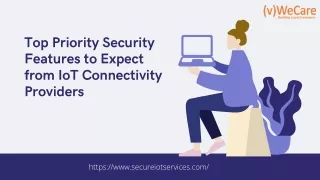 Top Priority Security Features to Expect from IoT Connectivity Providers