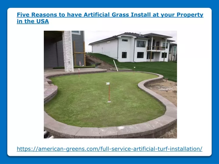 five reasons to have artificial grass install