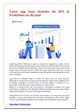 latest app store statistics for 2021 predictions