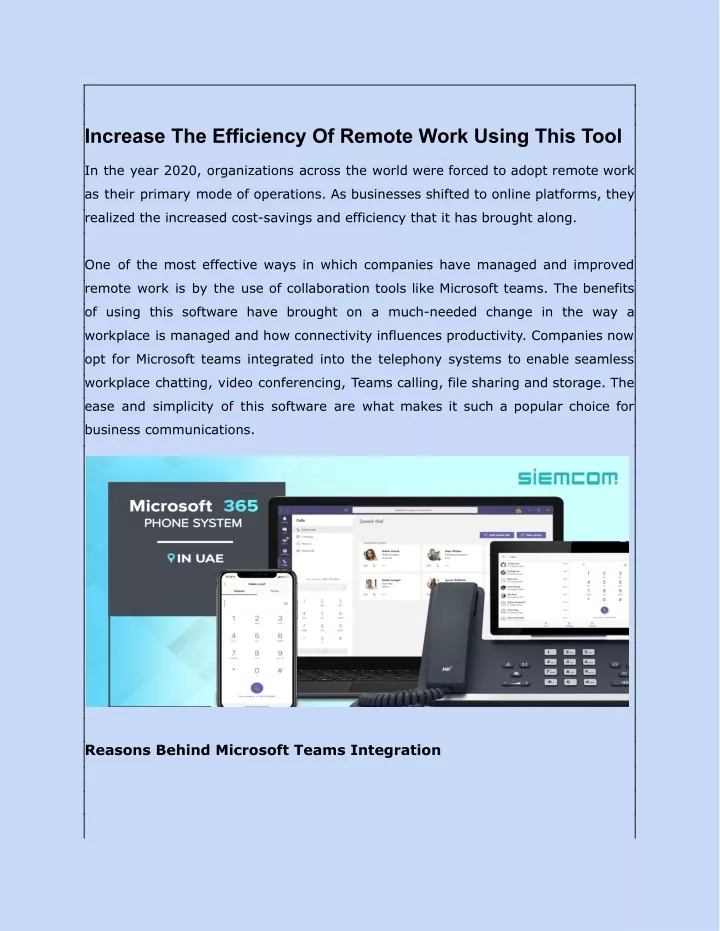 increase the efficiency of remote work using this