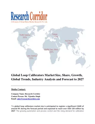 global loop calibrators market size share growth
