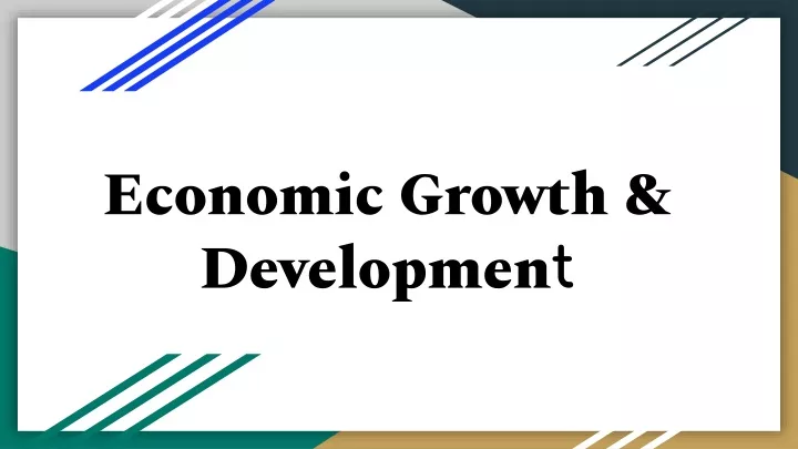 economic growth developmen t