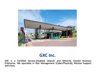 Perimeter Security Protection - GXC Inc.