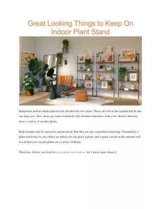 Tier plant stand indoor