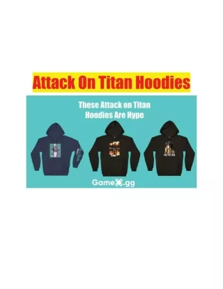 Attack On Titan Hoodies