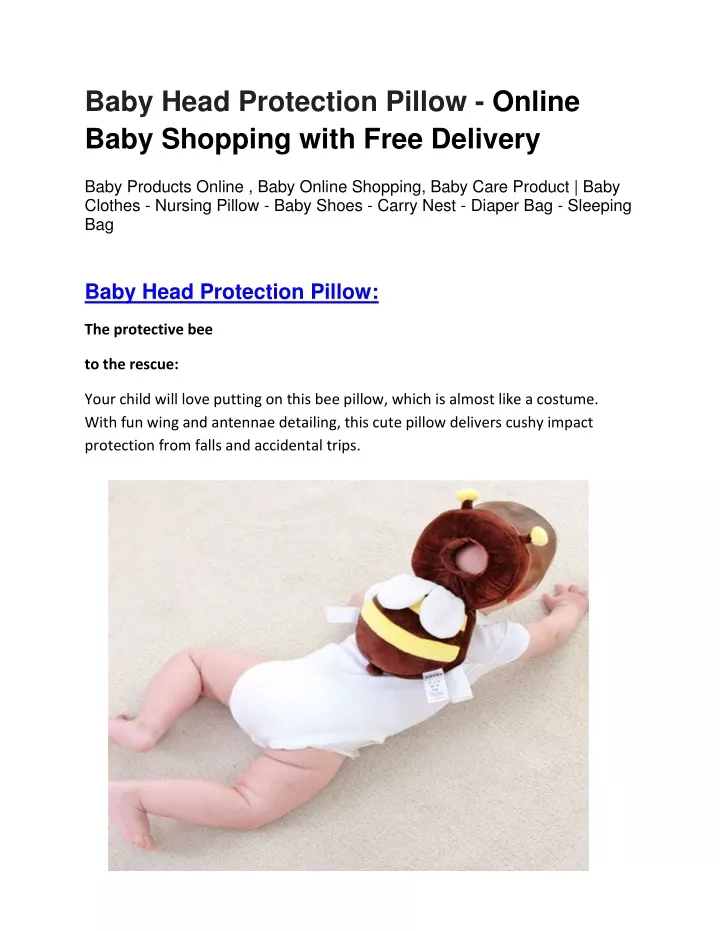 baby head protection pillow online baby shopping
