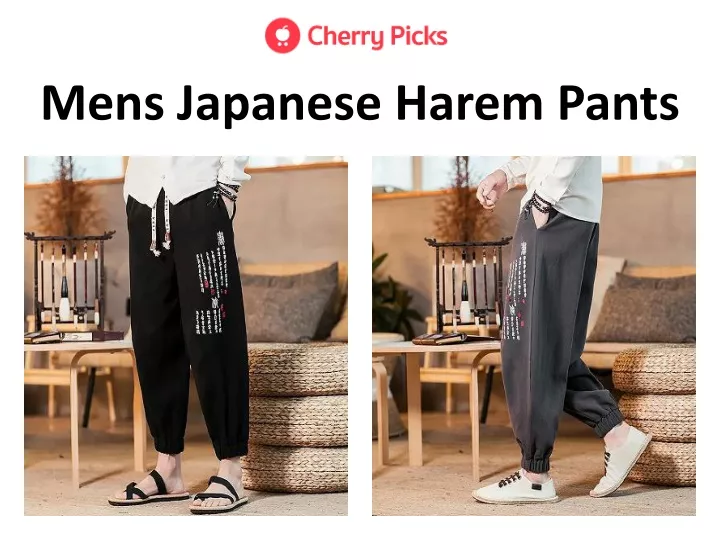 mens japanese harem pants