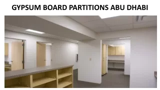 gypsum board partitions abu dhabi