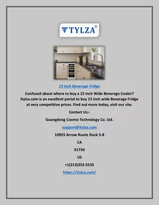 15 Inch Beverage Fridge | Itylza.com
