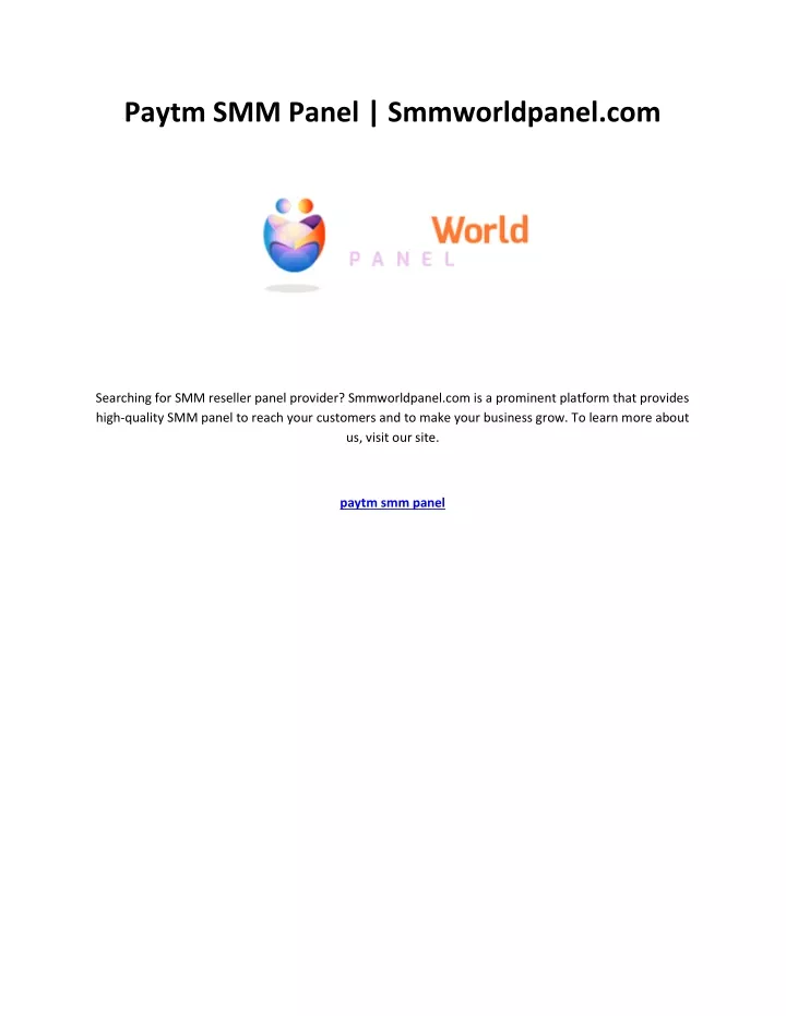 paytm smm panel smmworldpanel com