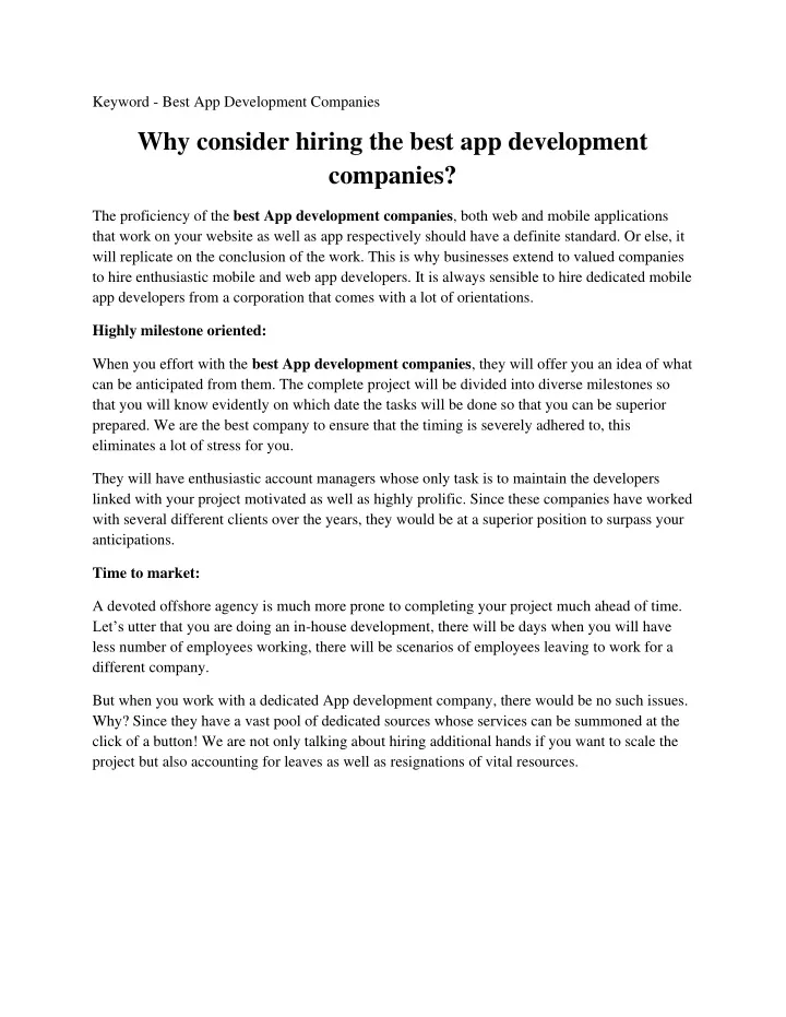 keyword best app development companies