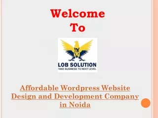 Affordable Wordpress Website Design and Development Company in Noida