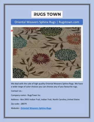 oriental weavers sphinx rugs rugstown com