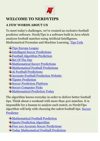 Sports Prediction Algorithm