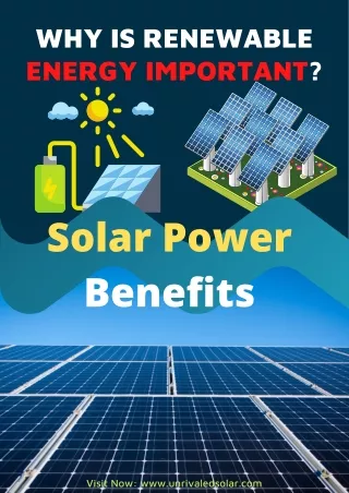 Why is renewable energy important