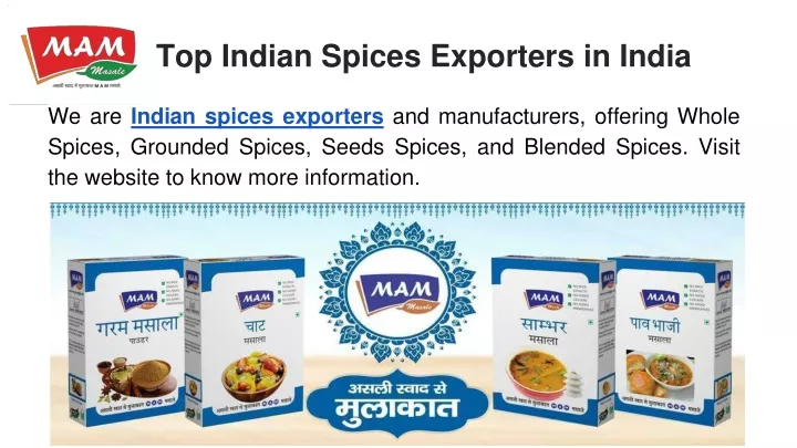 top indian spices exporters in india