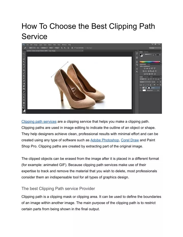 how to choose the best clipping path service
