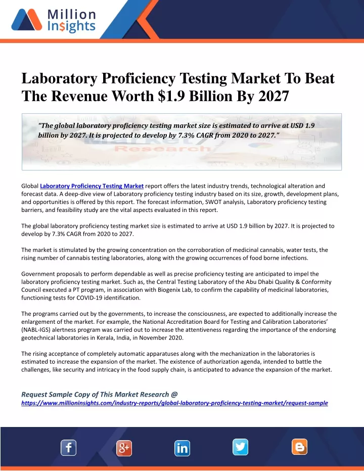 laboratory proficiency testing market to beat