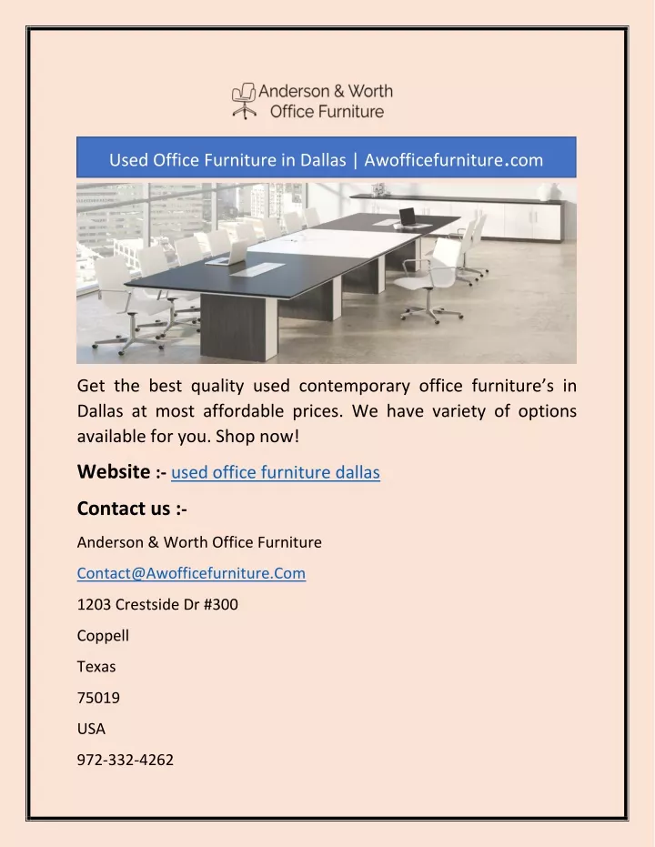 used office furniture in dallas awofficefurniture
