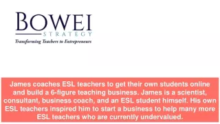 james coaches esl teachers to get their