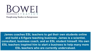 james coaches esl teachers to get their