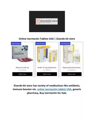 Online Ivermectin Tablets USA