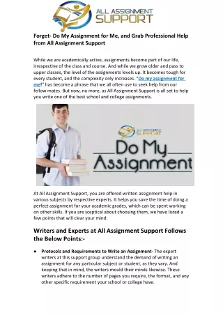 forget do my assignment for me and grab