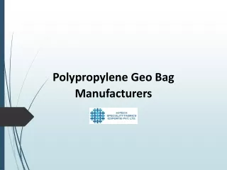 Polypropylene Geo Bag Manufacturers