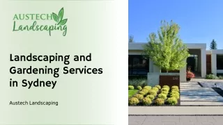 Landscaping and Gardening Services in Sydney