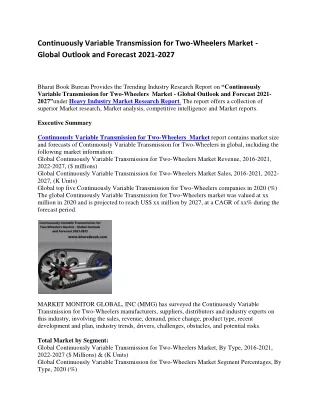 continuously variable transmission