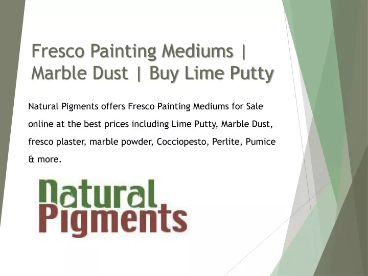 fresco painting mediums marble dust buy lime putty