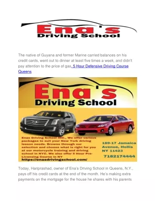 Affordable Driving School Queens
