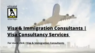 Visa & Immigration Consultants | Visa Consultancy Services
