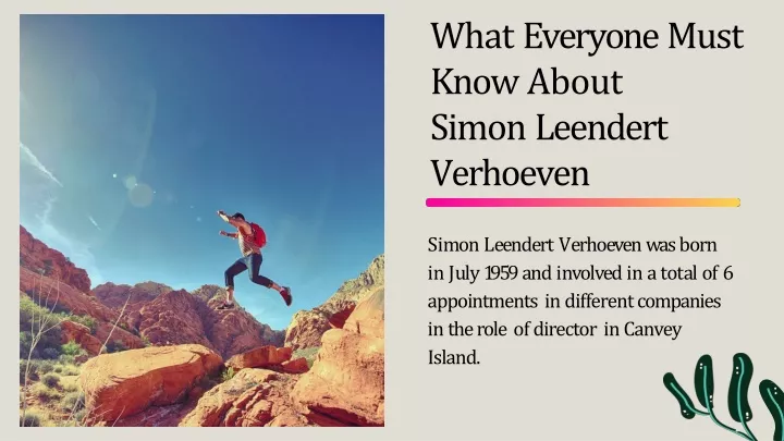 what everyone must know about simon leendert verhoeven