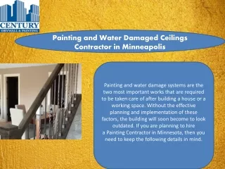 painting and water damaged ceilings contractor