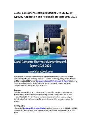 global consumer electronics market size study