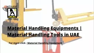 Material Handling Equipments | Material Handling Tools in UAE