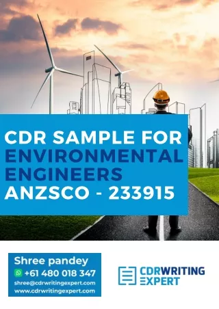 CDR Sample for  Environmental Engineers ANZSCO - 233915-min