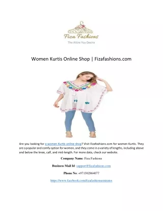 Women Kurtis Online Shop