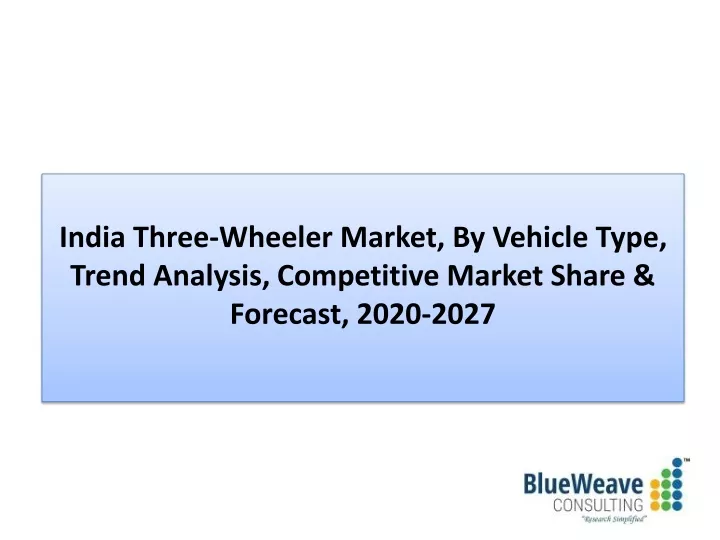 india three wheeler market by vehicle type trend