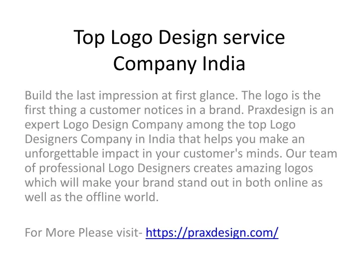 top logo design service company india