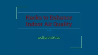Hacks to Enhance Indoor Air Quality with Wolf Protektion