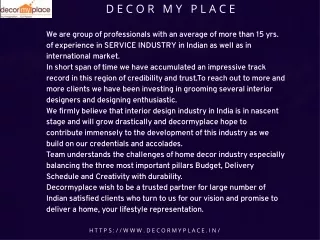 Top 10 Interior Designers in Pune | Decor My Place