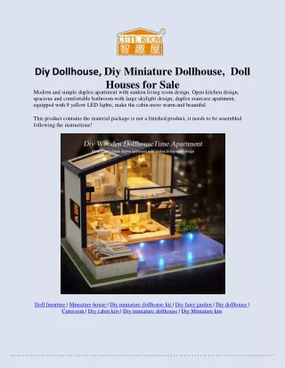 Diy Miniature Dollhouse, Doll Houses for Sale Diyminitoy.com